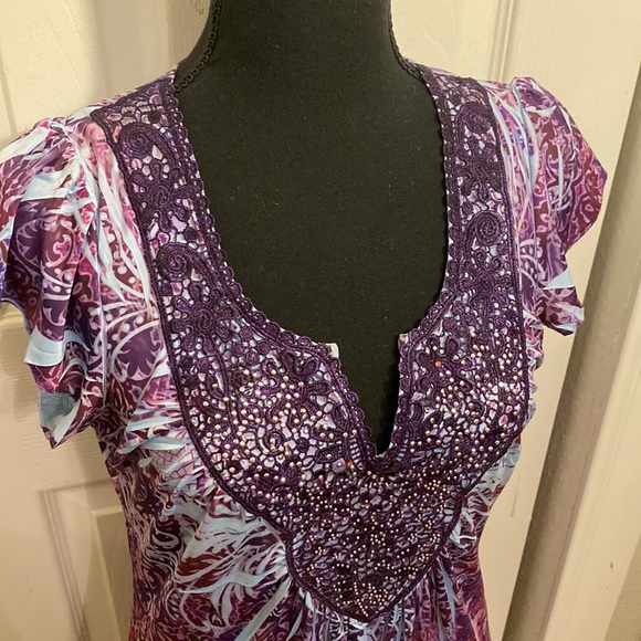 Apt 9 | women’s dress| mid length | small | multi-purple - Picture 4 of 9